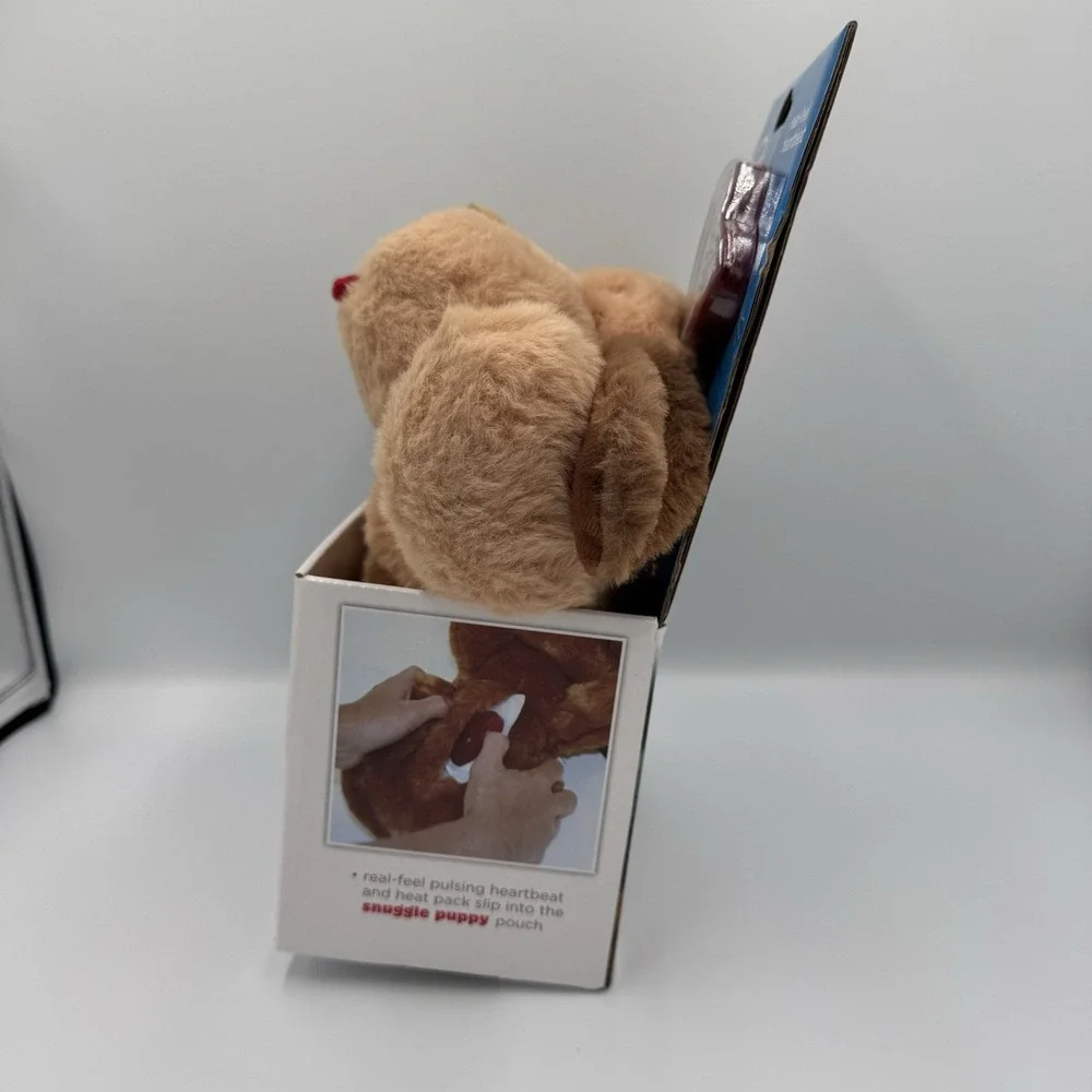 Original Snuggle Puppy Heartbeat Stuffed Toy Dogs Anxiety - Brown - New - Picture 5 of 7